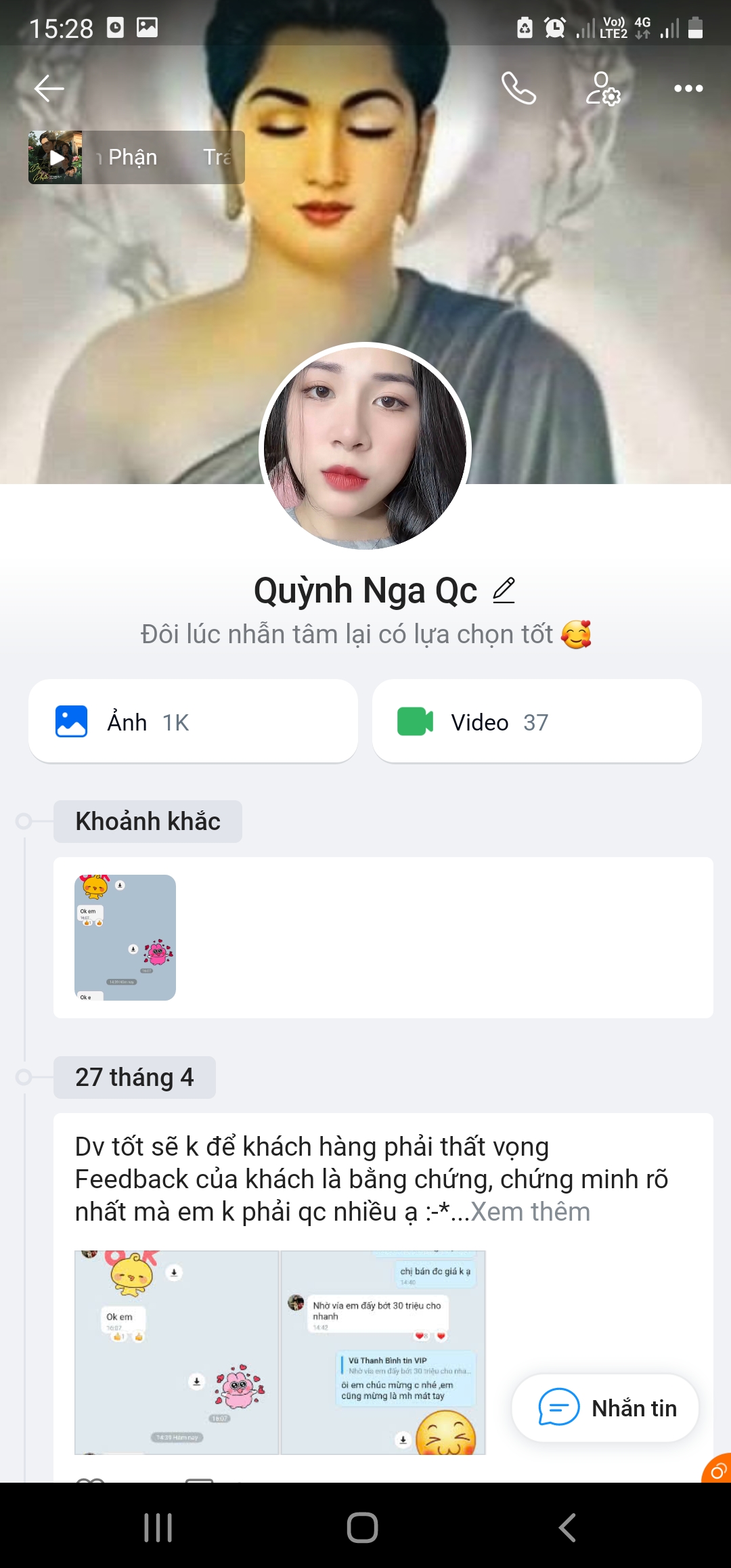 !!! Cảnh báo "Quỳnh Nga QC" lừa đảo